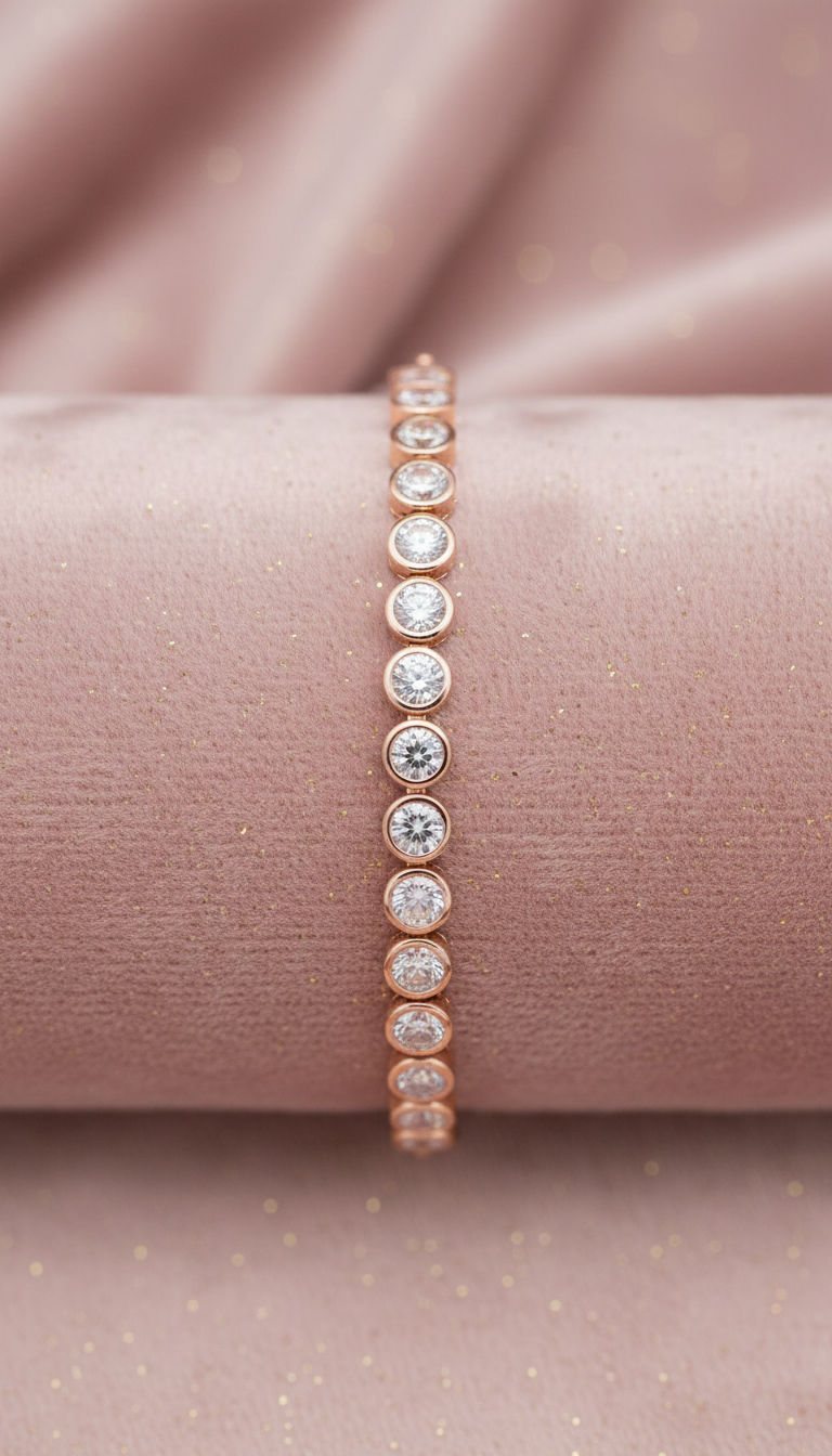 Gold Tennis Bracelet