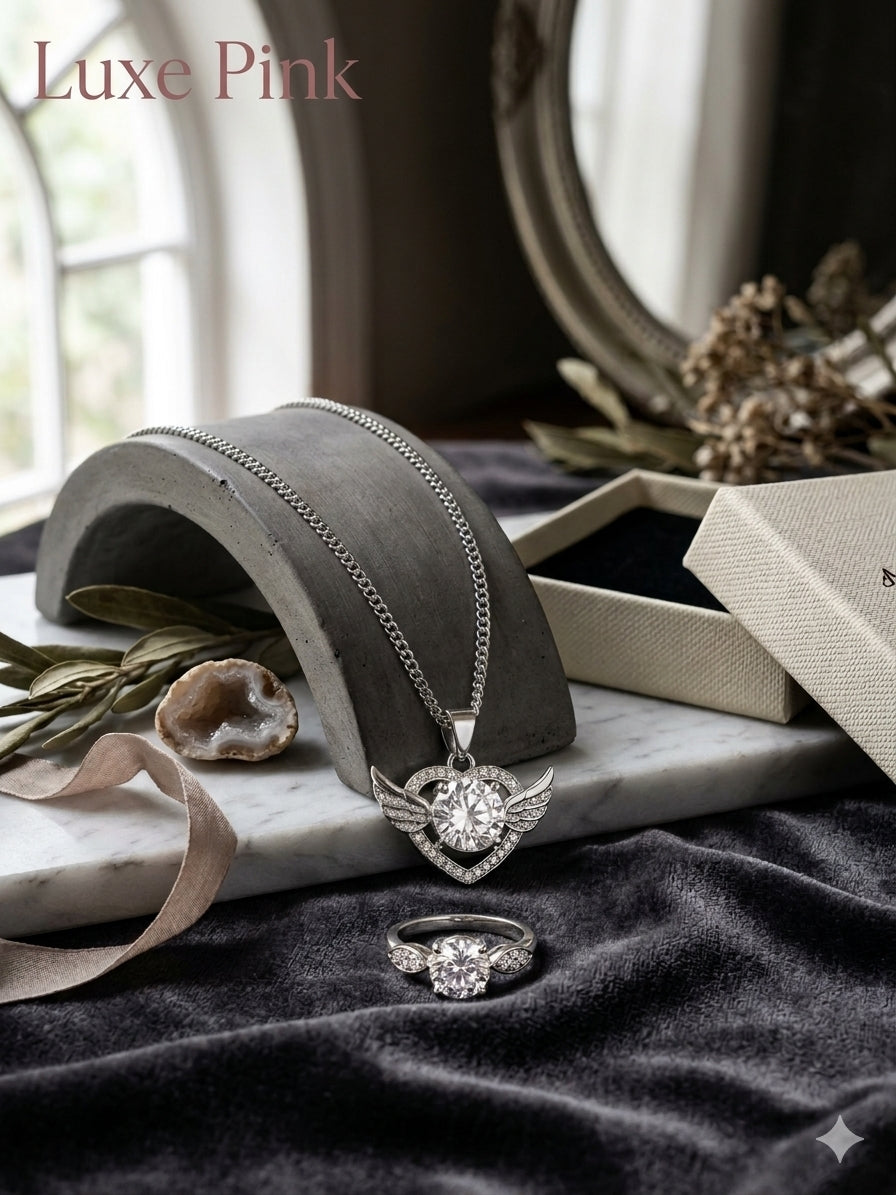 Jewelry Sets - Silver necklace and Ring