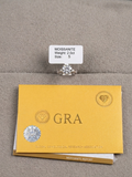Silver Solitaire Moissanite Ring