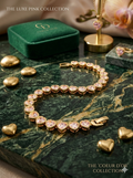 Elegant Pink heart shaped Bracelet