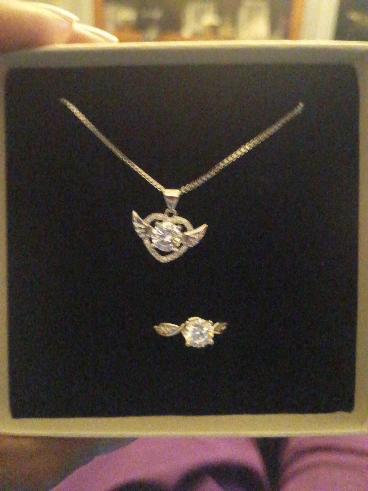 Jewelry Sets - Silver necklace and Ring