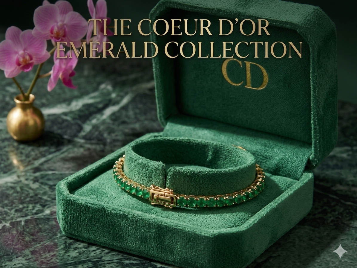Green Diamond Tennis Bracelet